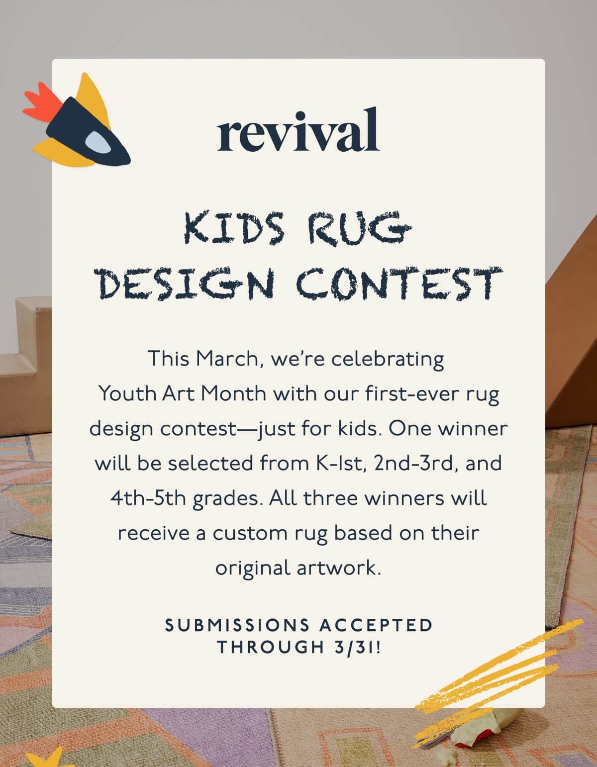 Kids Rug Design Contest Hero