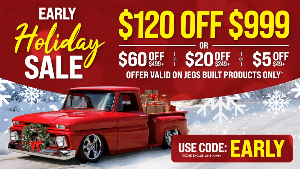 Early holiday sale - Save up to $120 off