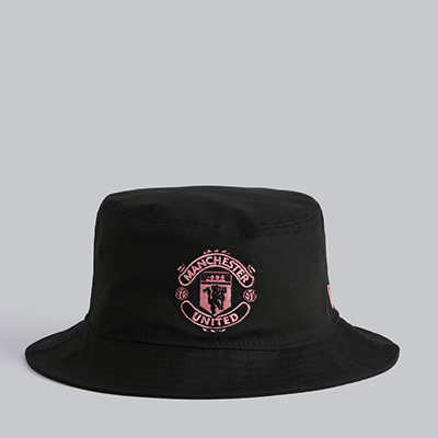 Black and Pink Bucket Hat