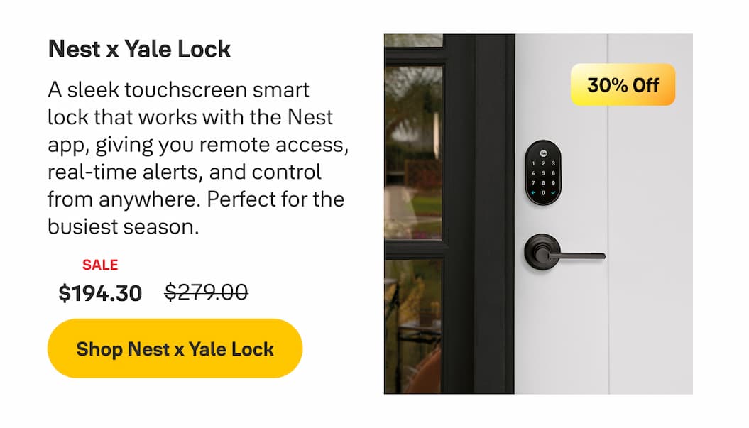 Shop Nest x Yale Lock