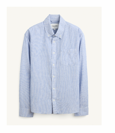 Linen Stripe LS - Blue
