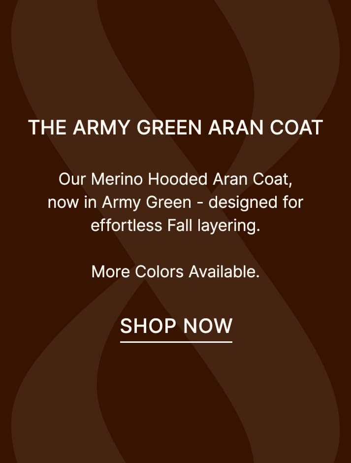 Merino Hooded Aran Coat
