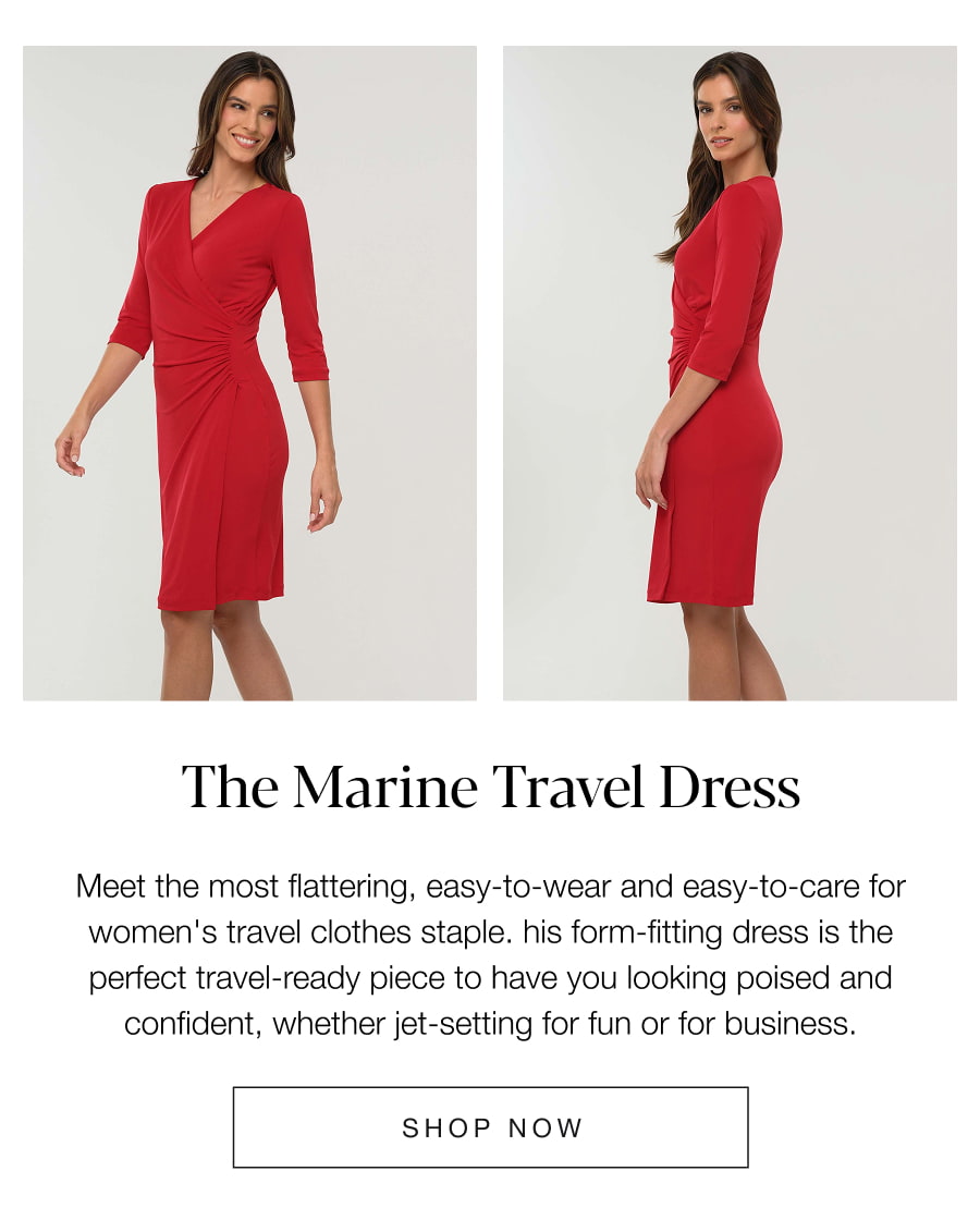 The Marine Travel Dress. SHOP NOW