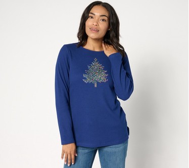 Quacker Factory Dreaming of a Super Bright Christmas Waffle Top