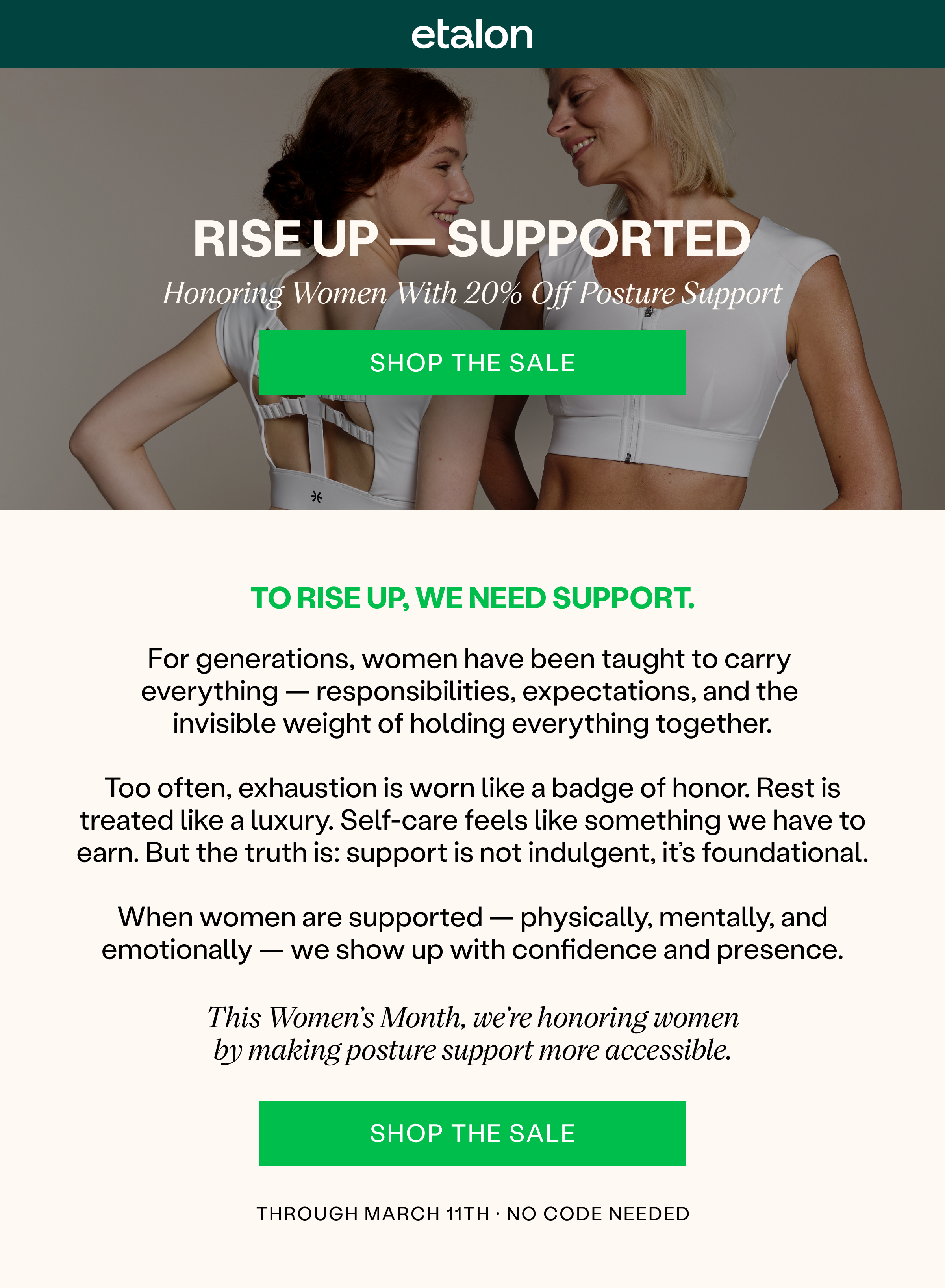Honoring Women With 20% Off Through March 11th | Shop The Sale >