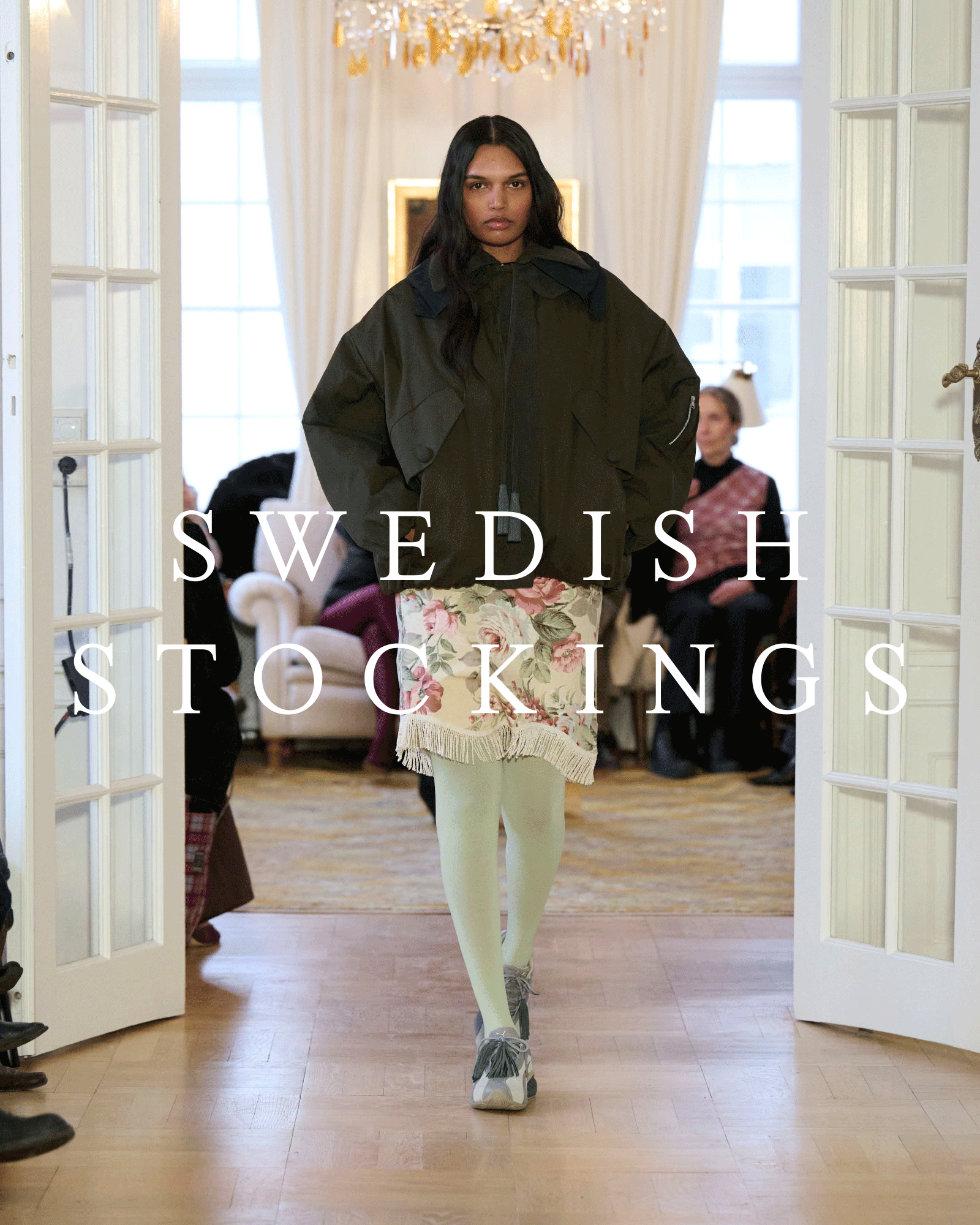 Rave Rvw CPHFW show featuring Swedish Stockings tights