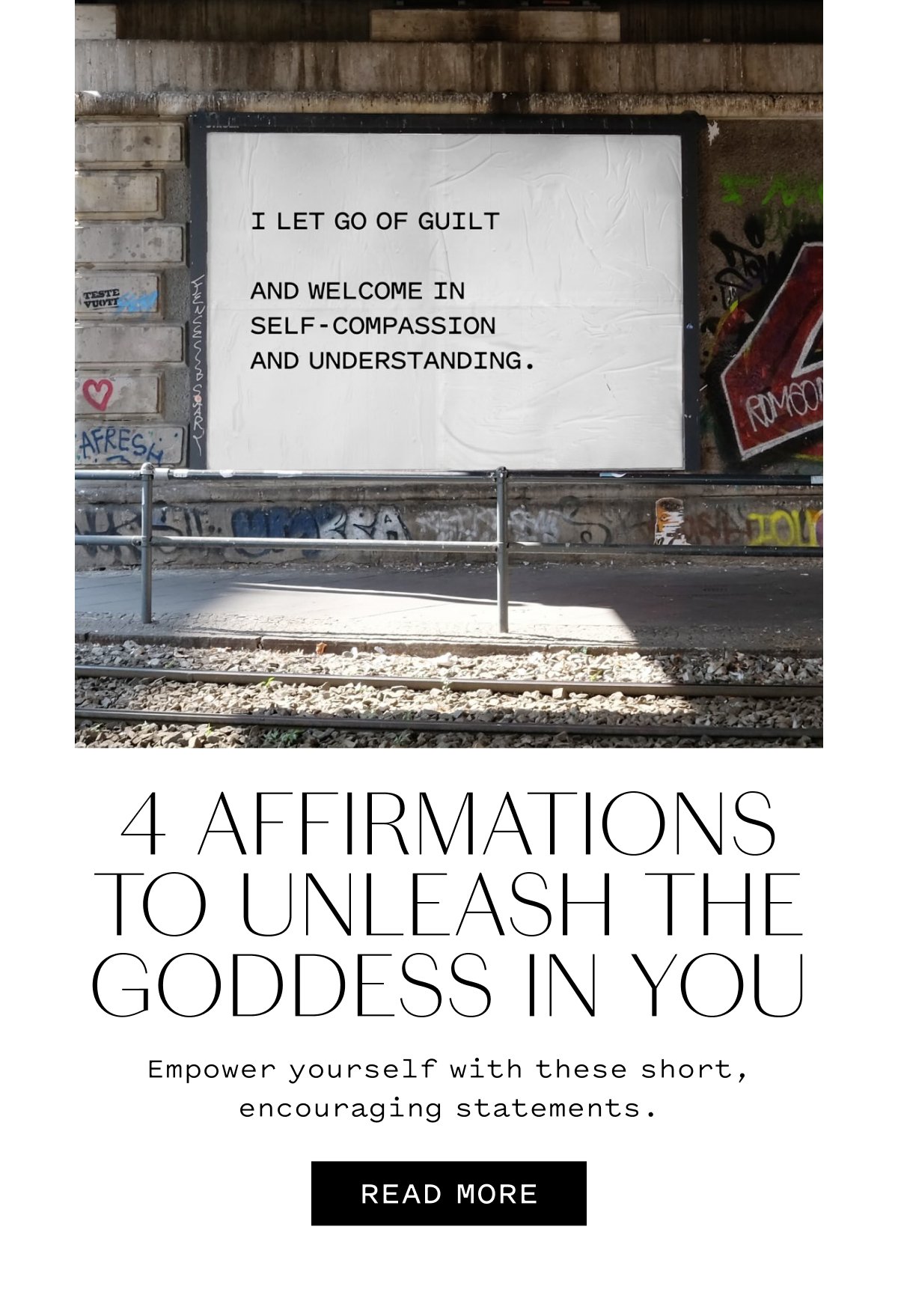 4 Affirmations to Unleash the Goddess in You.   Empower yourself with these short, encouraging statements. Read More