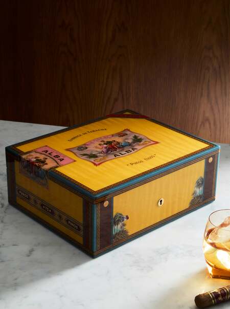 Flor de Alba Sycamore Humidor Case (75 Cigars)