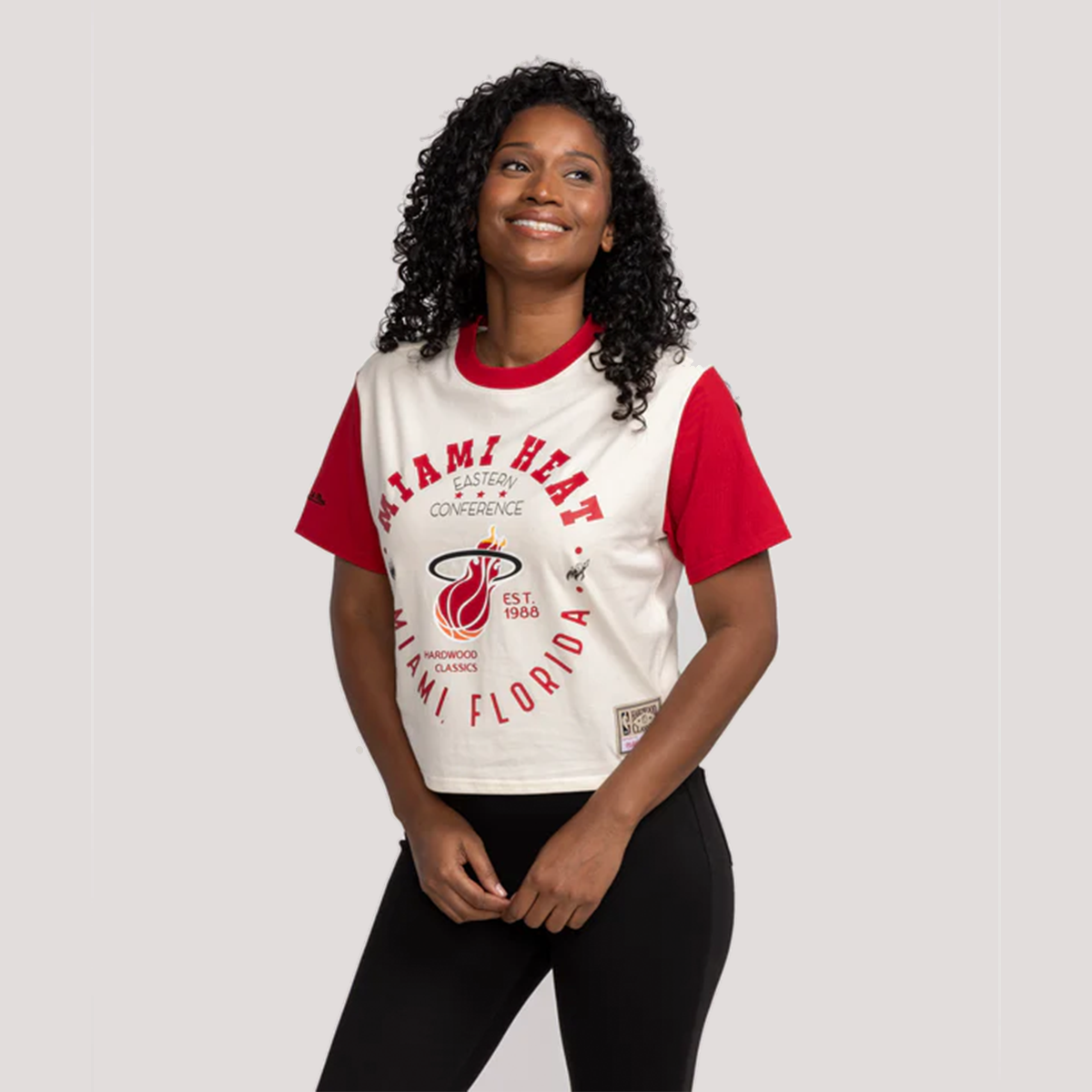 Mitchell & Ness Miami HEAT Women's Crop Tee