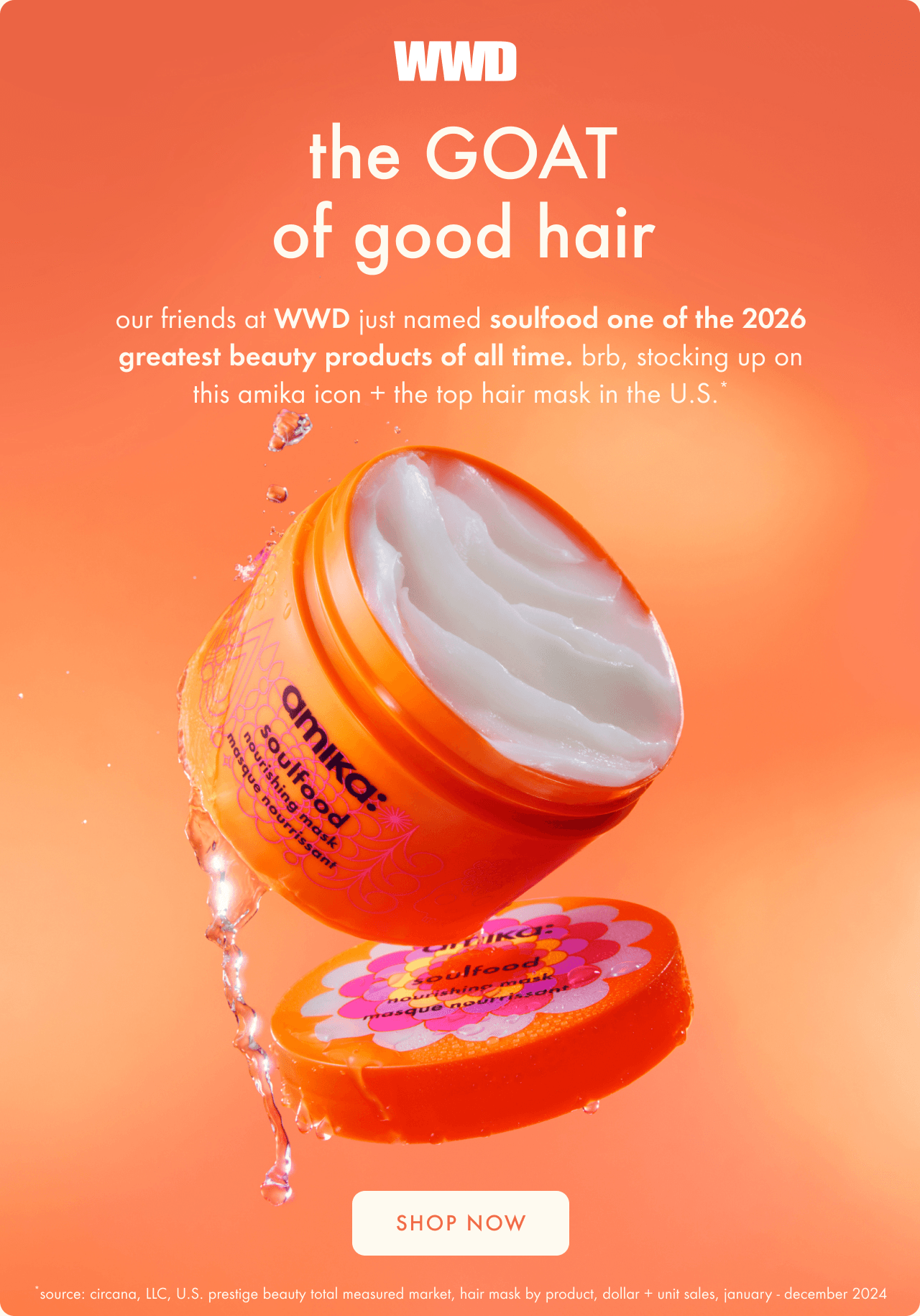amika soulfood hair mask won WWD 2026 award