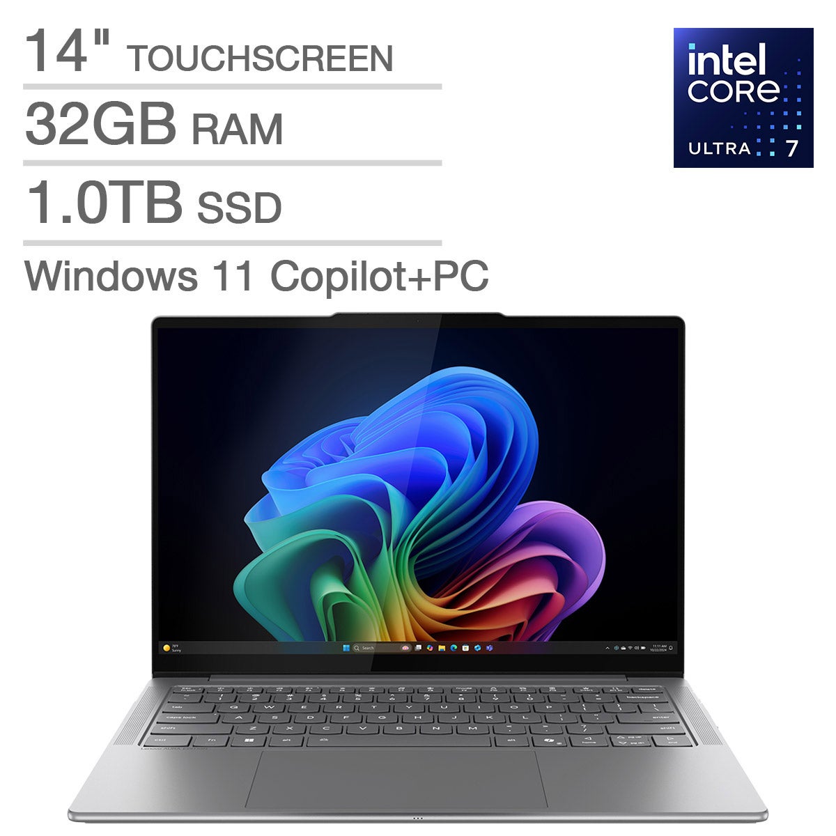 Lenovo Slim 7i 14-inch OLED Touchscreen Copilot+ PC with Intel Core Ultra 7 Processor