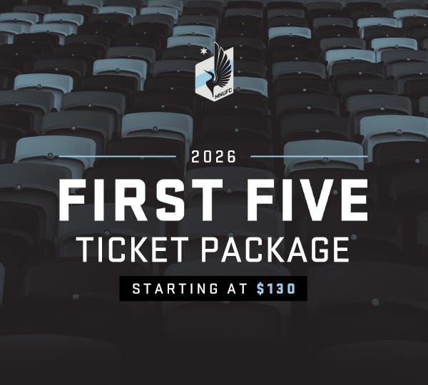 MNUFC 2026 First Five Ticket Package | Staring at $130