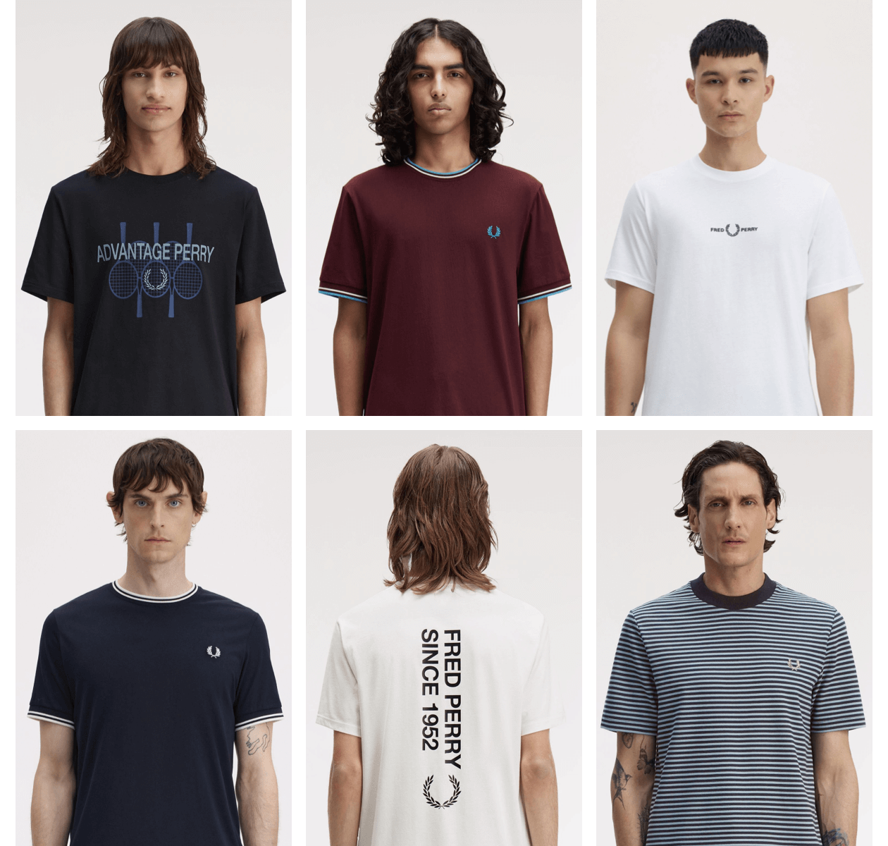 A selection of Fred Perry T-Shirts