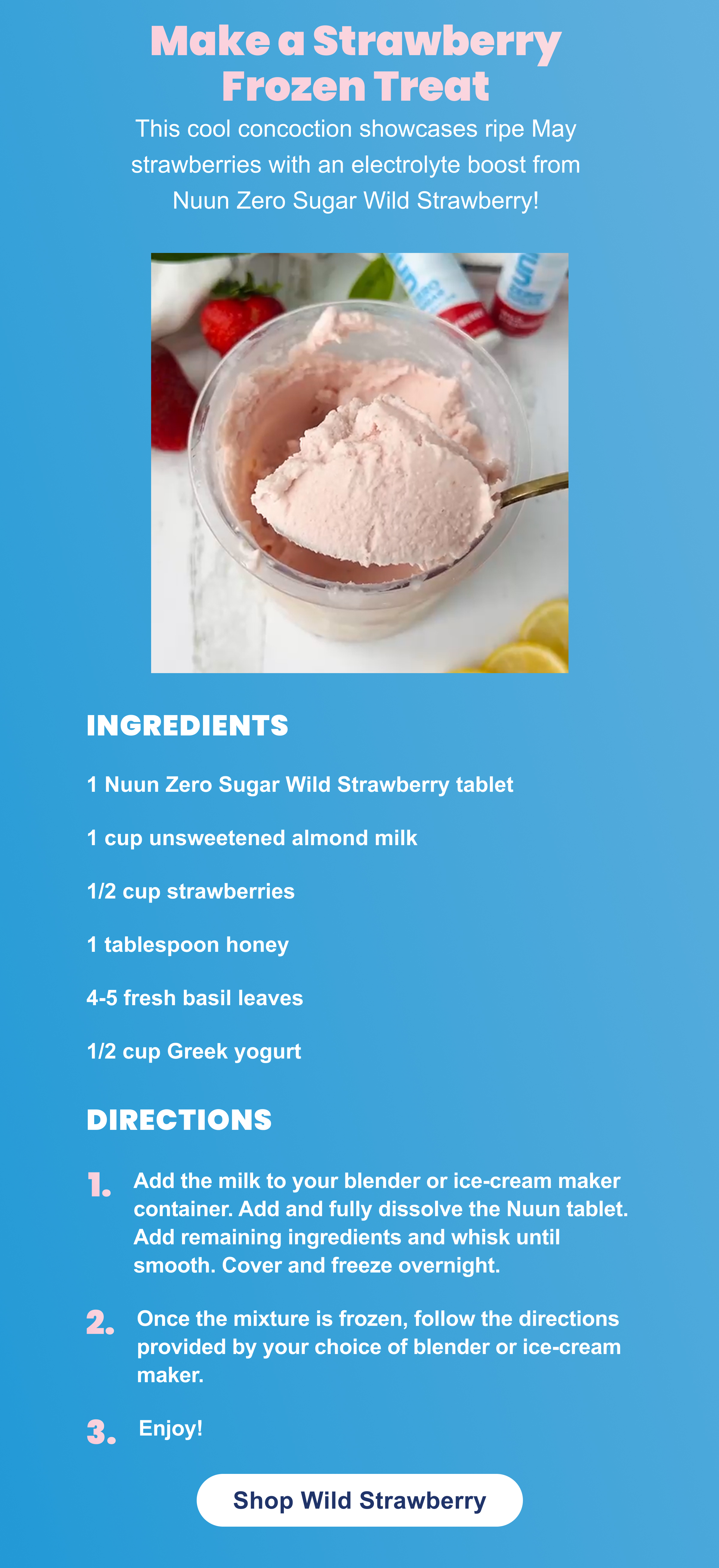 Make a Strawberry Frozen Treat 
