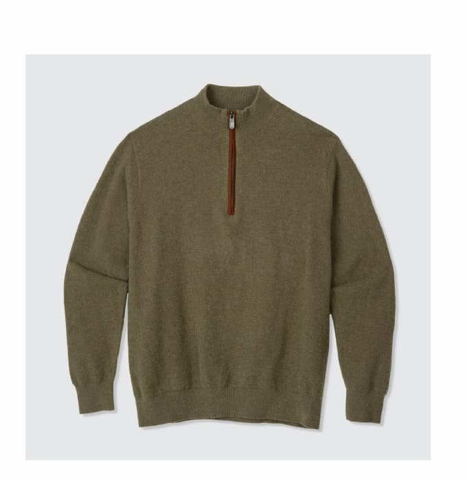 Men's Main House Quarter Zip, Heathered