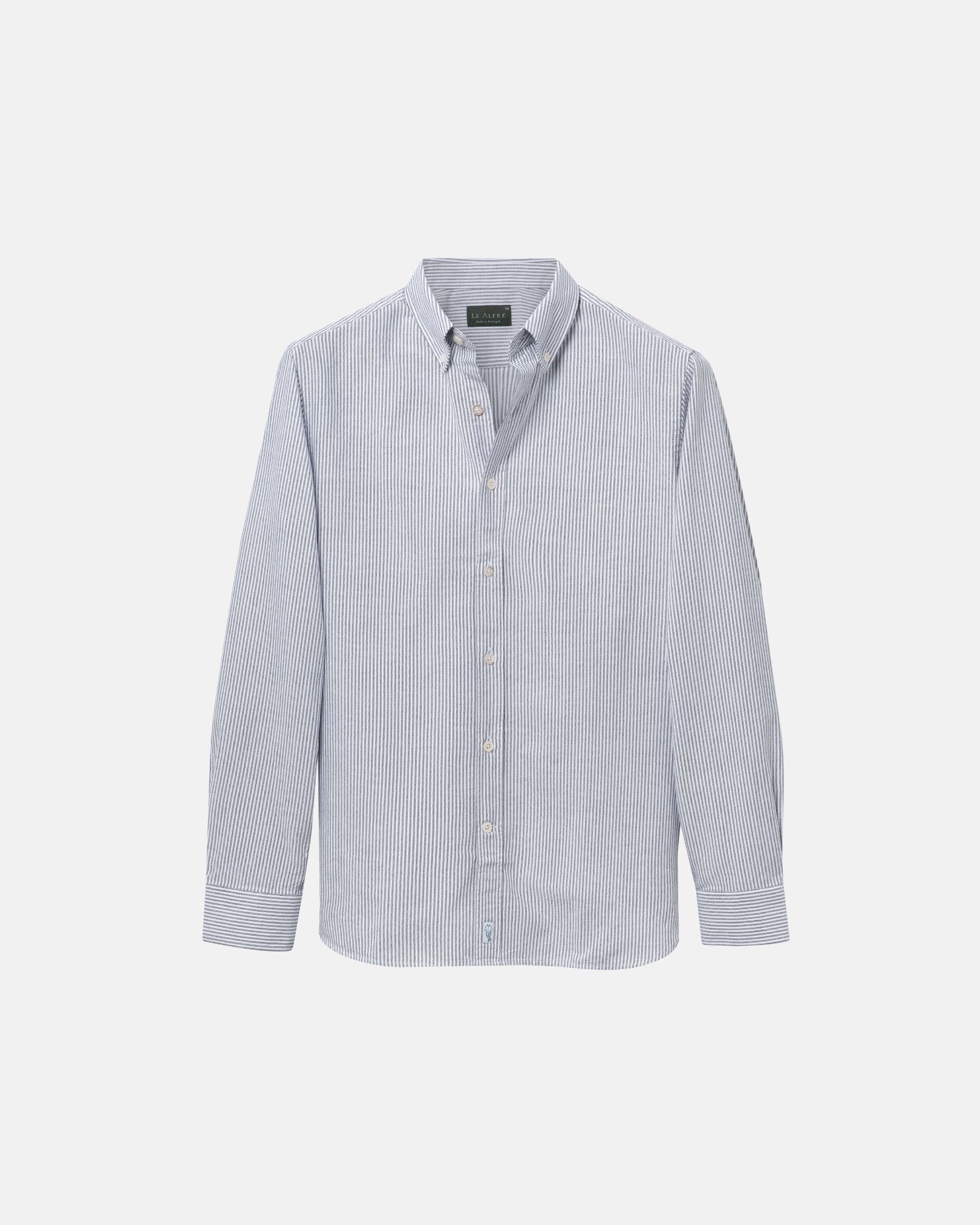Image of 'Le Stripe' Black Oxford Shirt