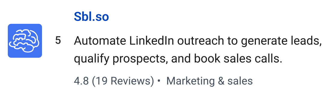 Sbl.so: Automate LinkedIn outreach to generate leads, qualify prospects, and book sales calls