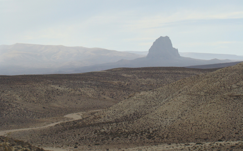 A view of the desert in Patagonia 