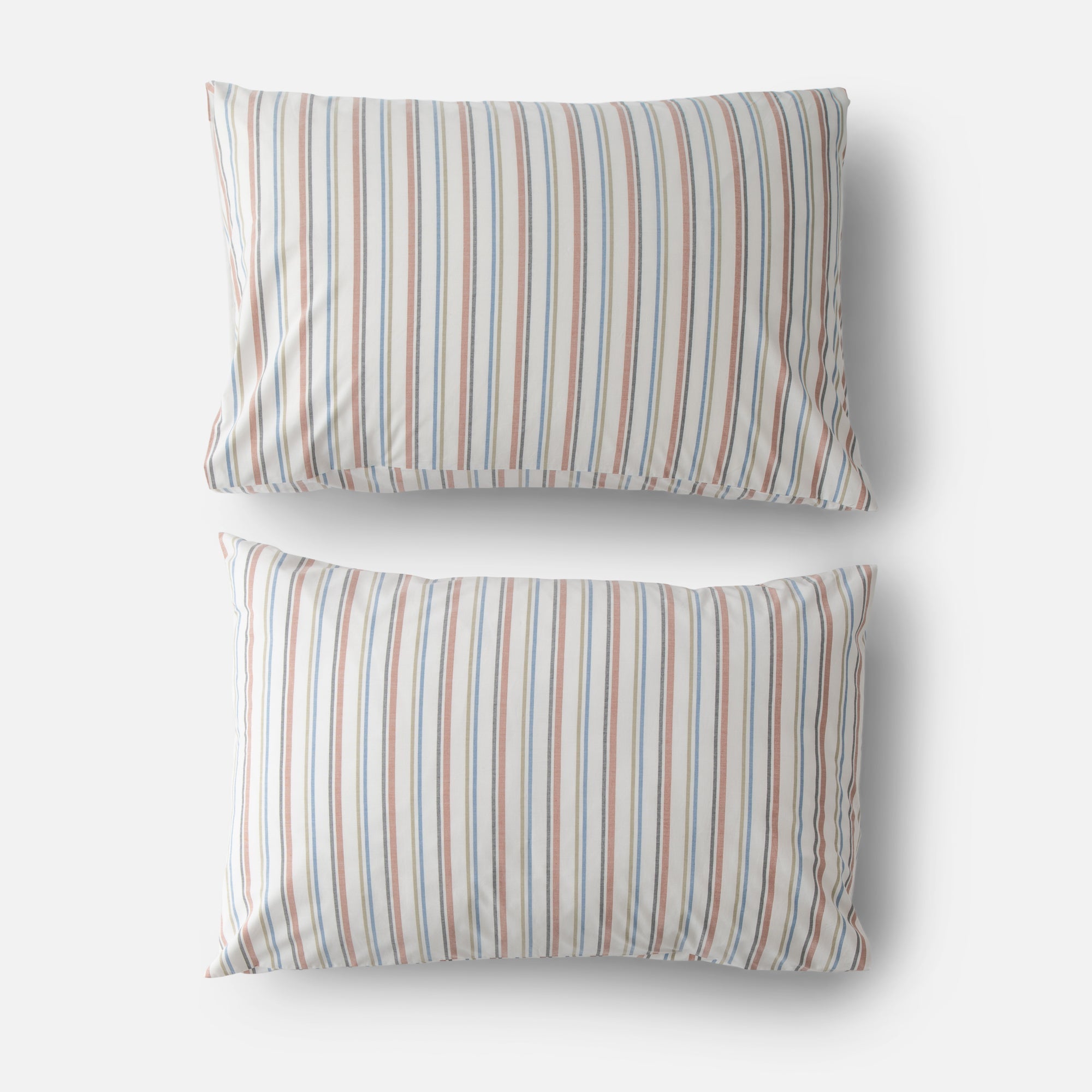 Image of Fresh Stripe Percale Pillow Case, Set of 2