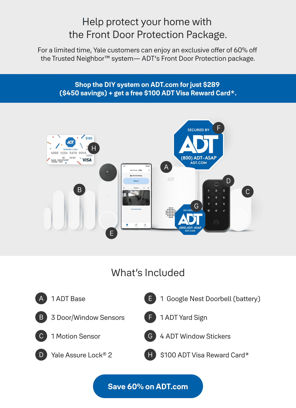 ADT Front Door Protection Package