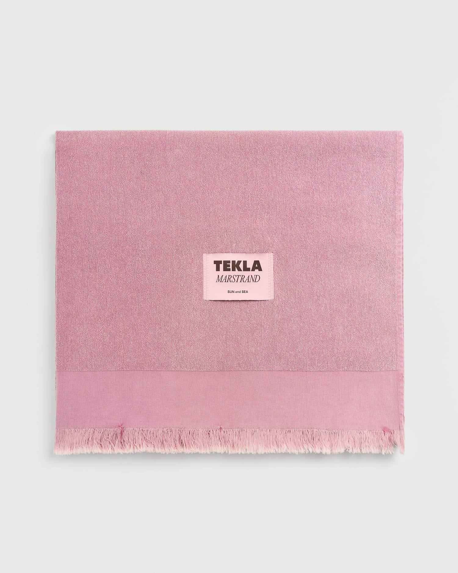 Sun Bleached Fuchsia Terry beach towel