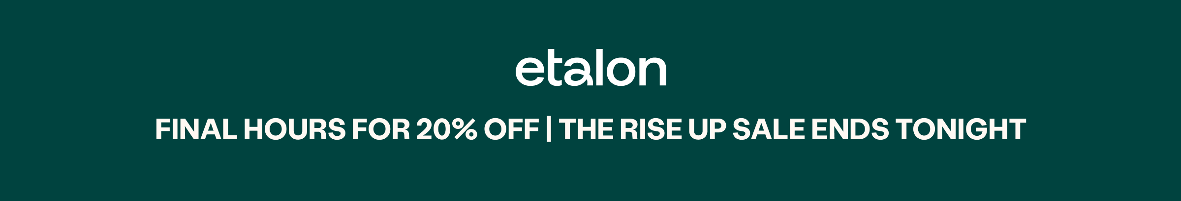 Final hours for 20% off >