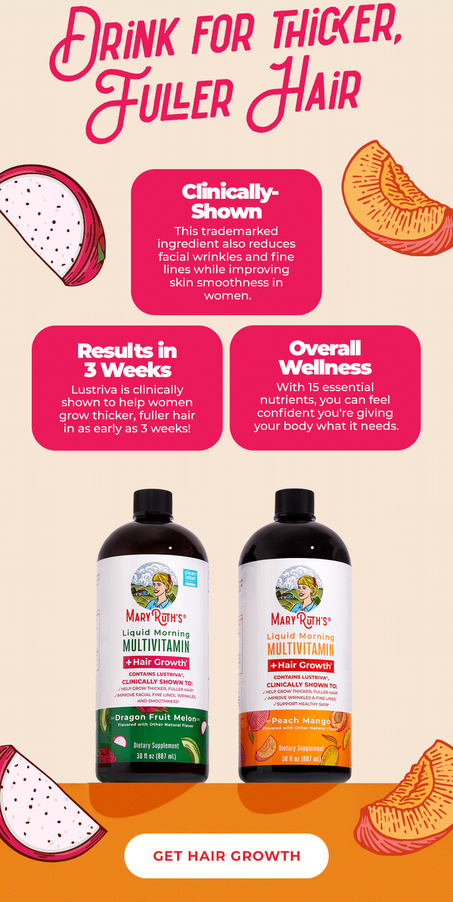 Drink for Thicker, Fuller Hair