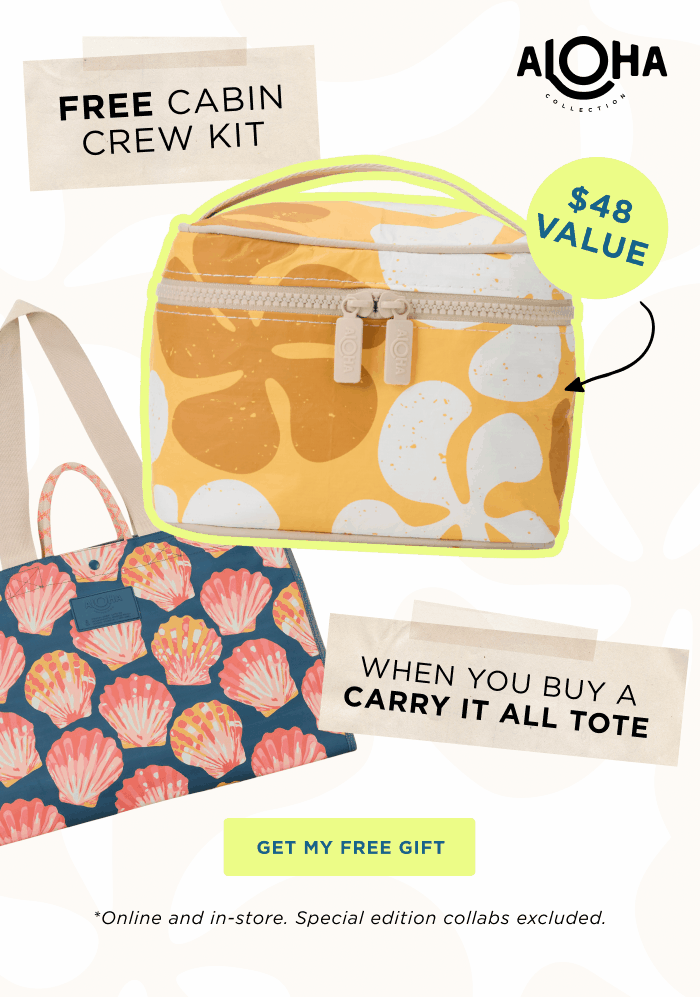  $48 Value Free Cabin Crew Kit When you buy a Carry It All Tote!  GET MY FREE GIFT *Online and in-store. Special edition collabs excluded. &nbsp;