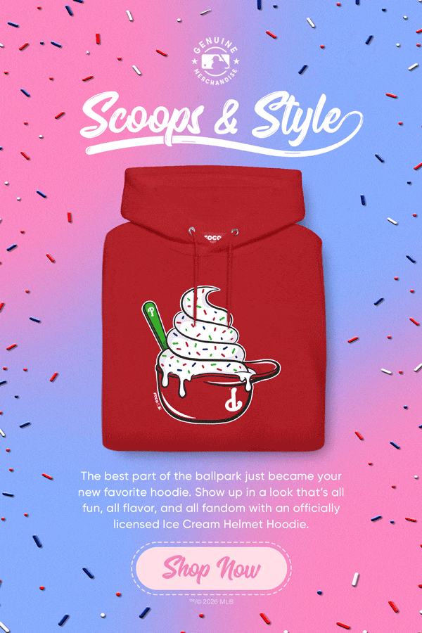 Scoop up the sweetest way to show team pride with new officially licensed Ice Cream Helmet Hoodies!