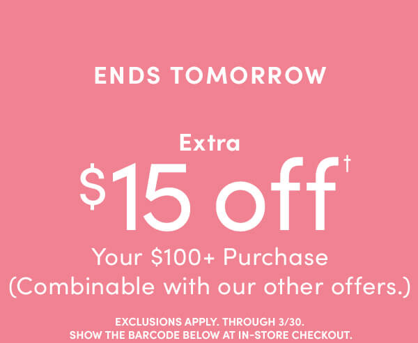 $15 off