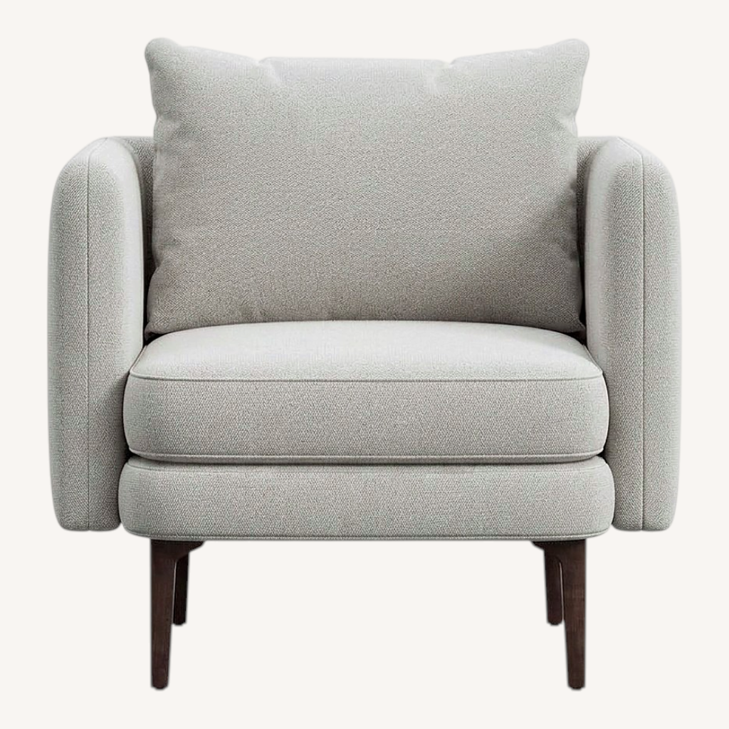 Image of West Elm Light Gray Accent Chairs