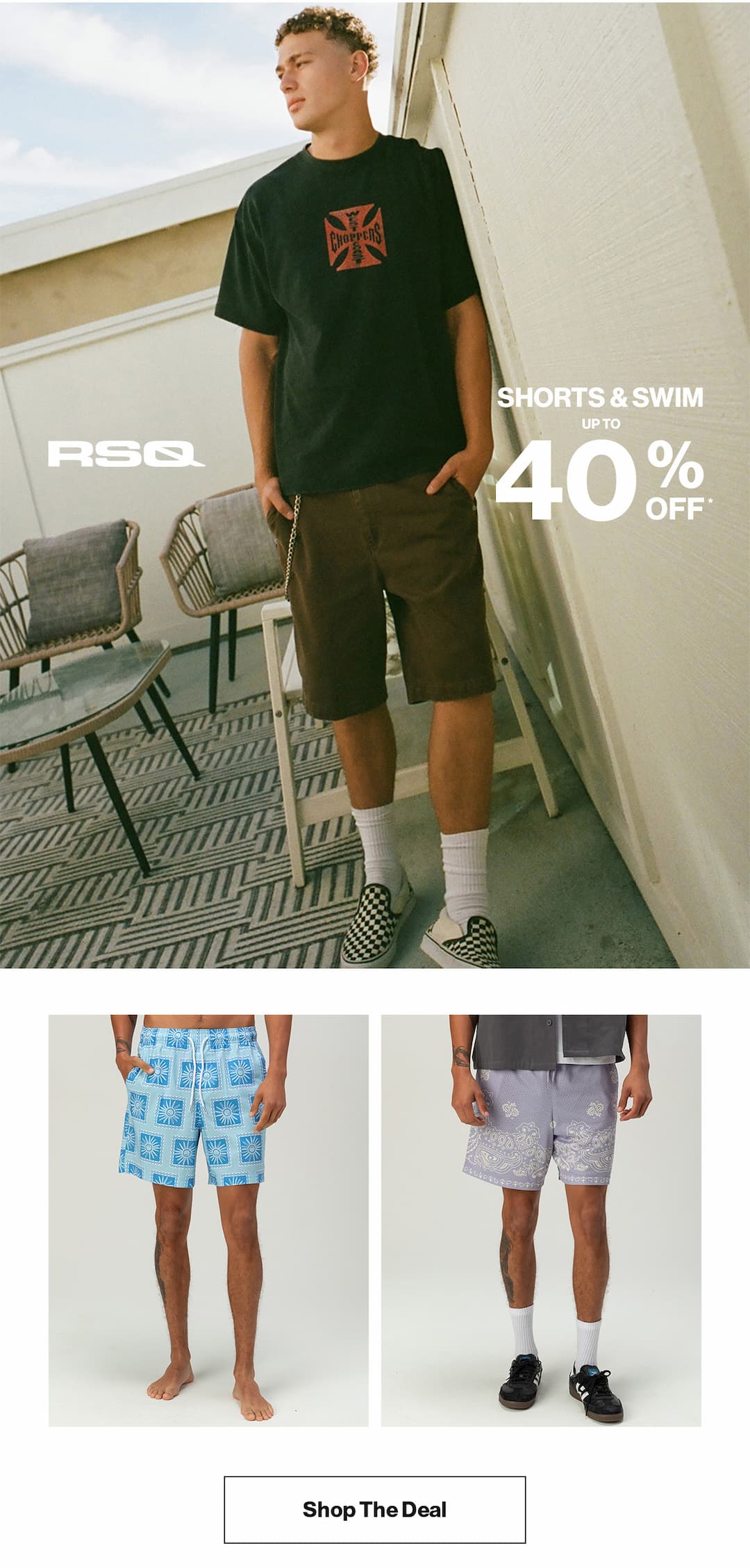 Save Up to 40% Off Shorts & Swim