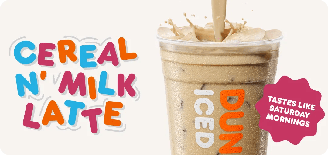 Our Cereal N' Milk Latte tastes like Saturday mornings