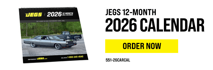 Free Shipping on JEGS 12-Month 2026 Calendar