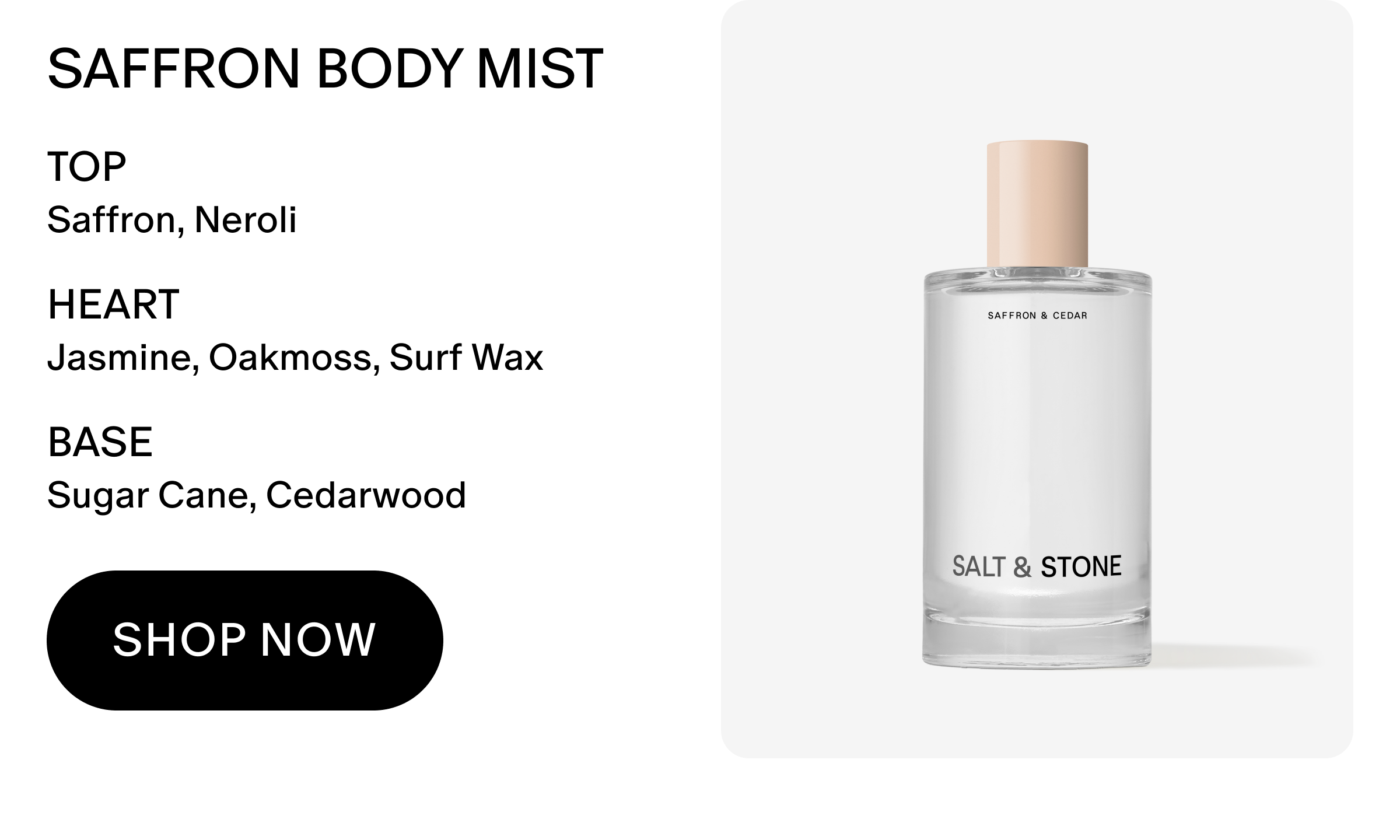 saffron body mist