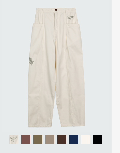 Women's Floral Marine Croft Workwear Barrel Trouser