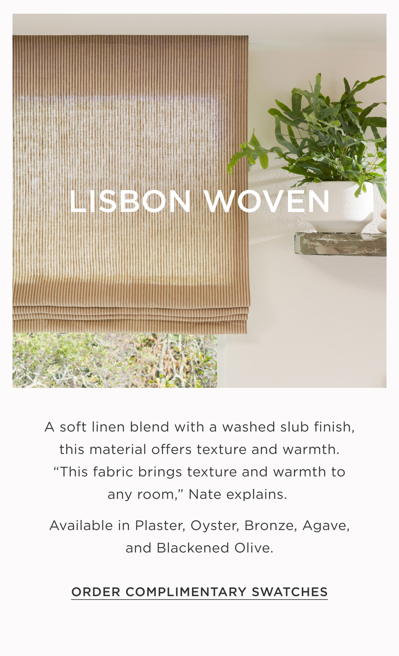 Order Complimentary Swatches