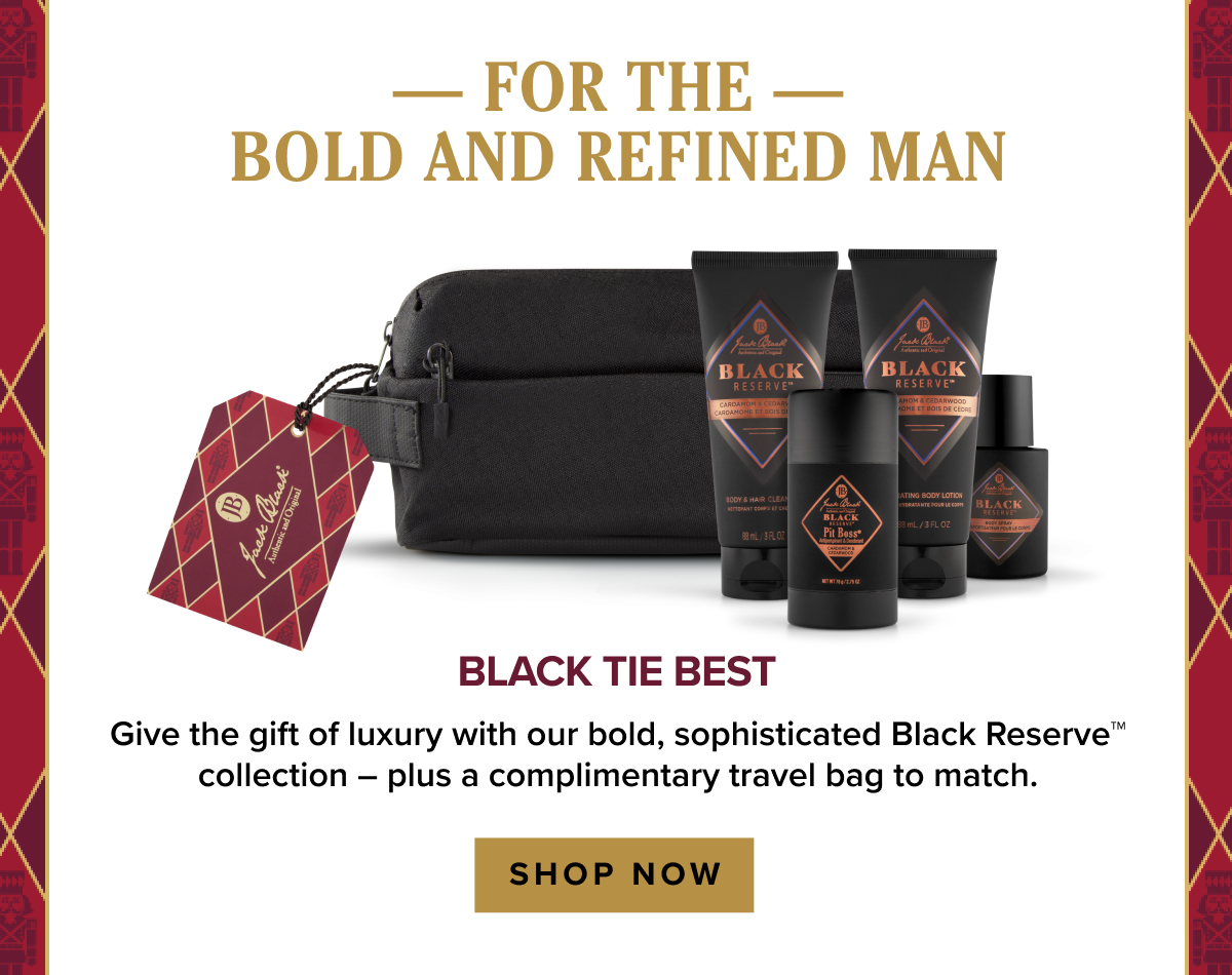 For the Bold and Refined Man: Black Tie Best