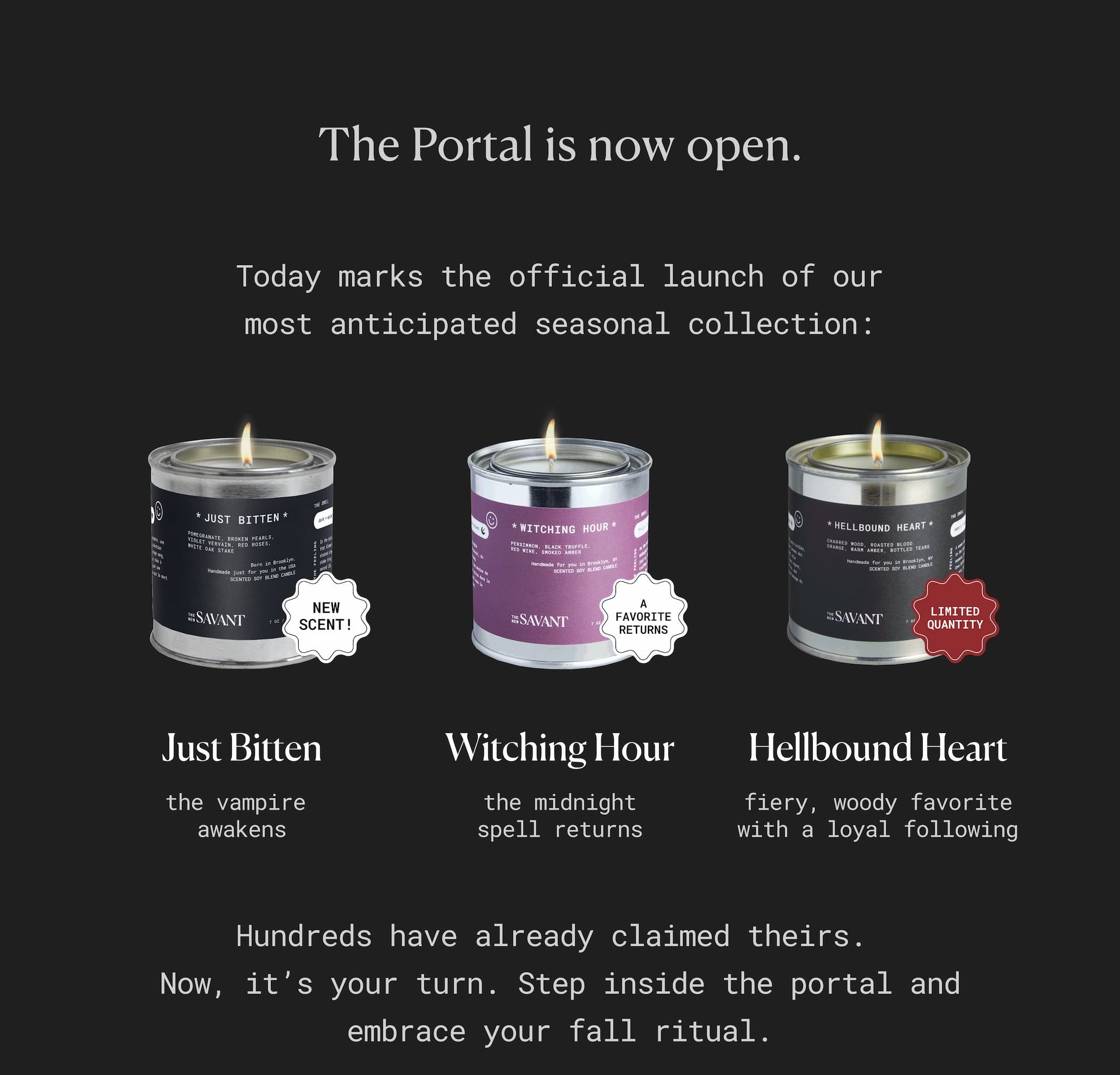 Three New Scents Are Live