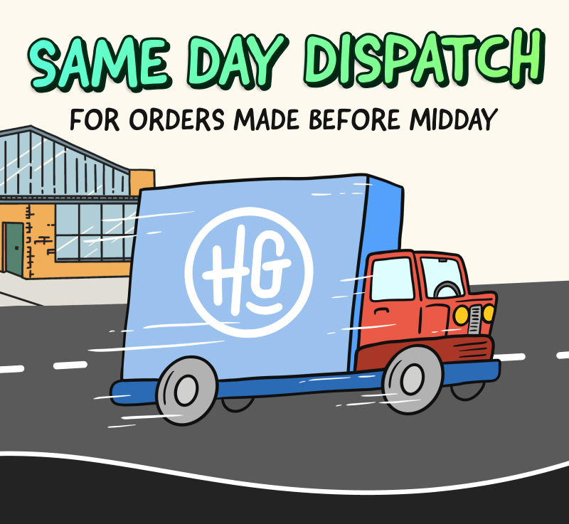 Same day dispatch for orders made before midday