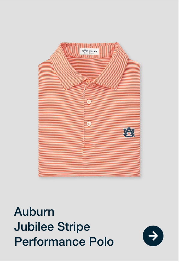 Auburn Jubilee Stripe Performance Polo