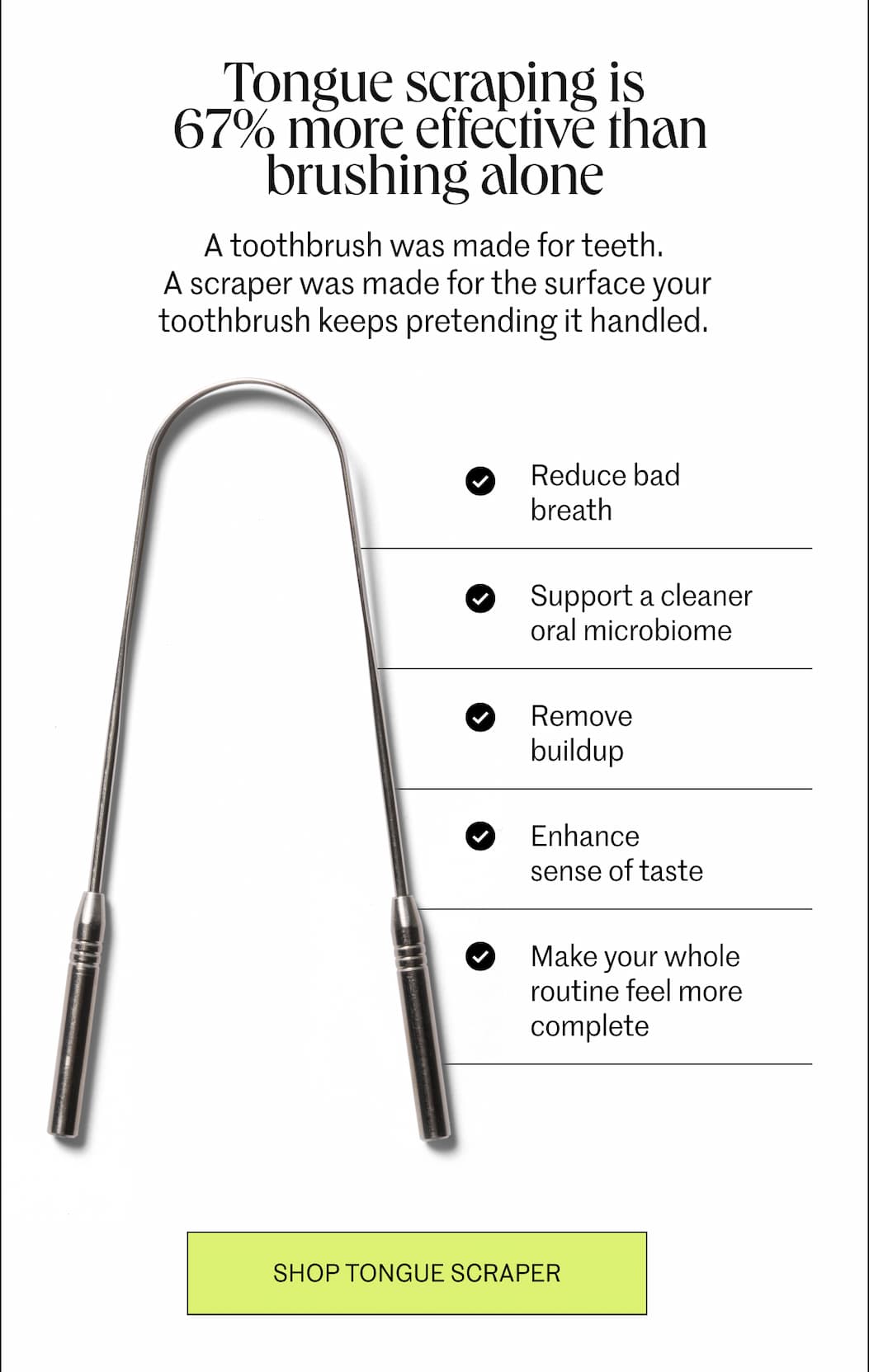 Shop tongue scraper