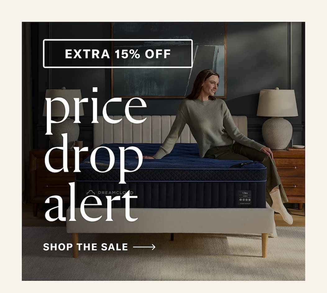 Price Drop on all Mattresses + Save up to 60% on mattresses!