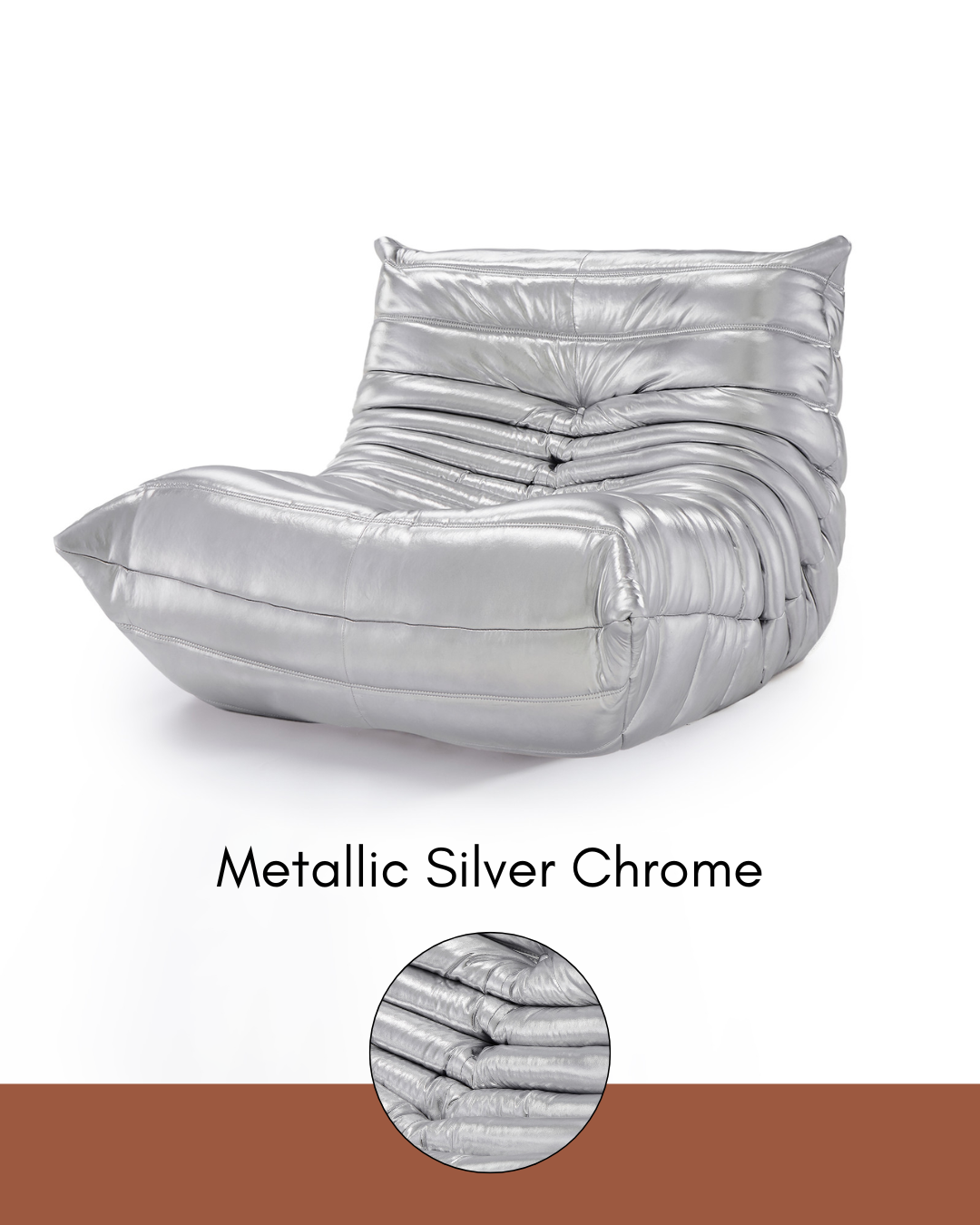 Fireside Chair - Metallic Silver Chrome