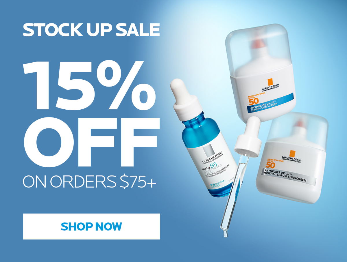 15% Off orders $75+