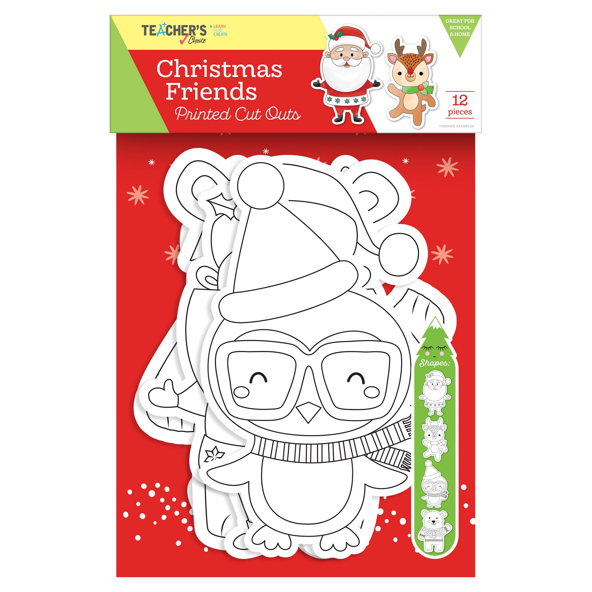 Image of Teacher's Choice Christmas Cut Out Characters (12 Piece)