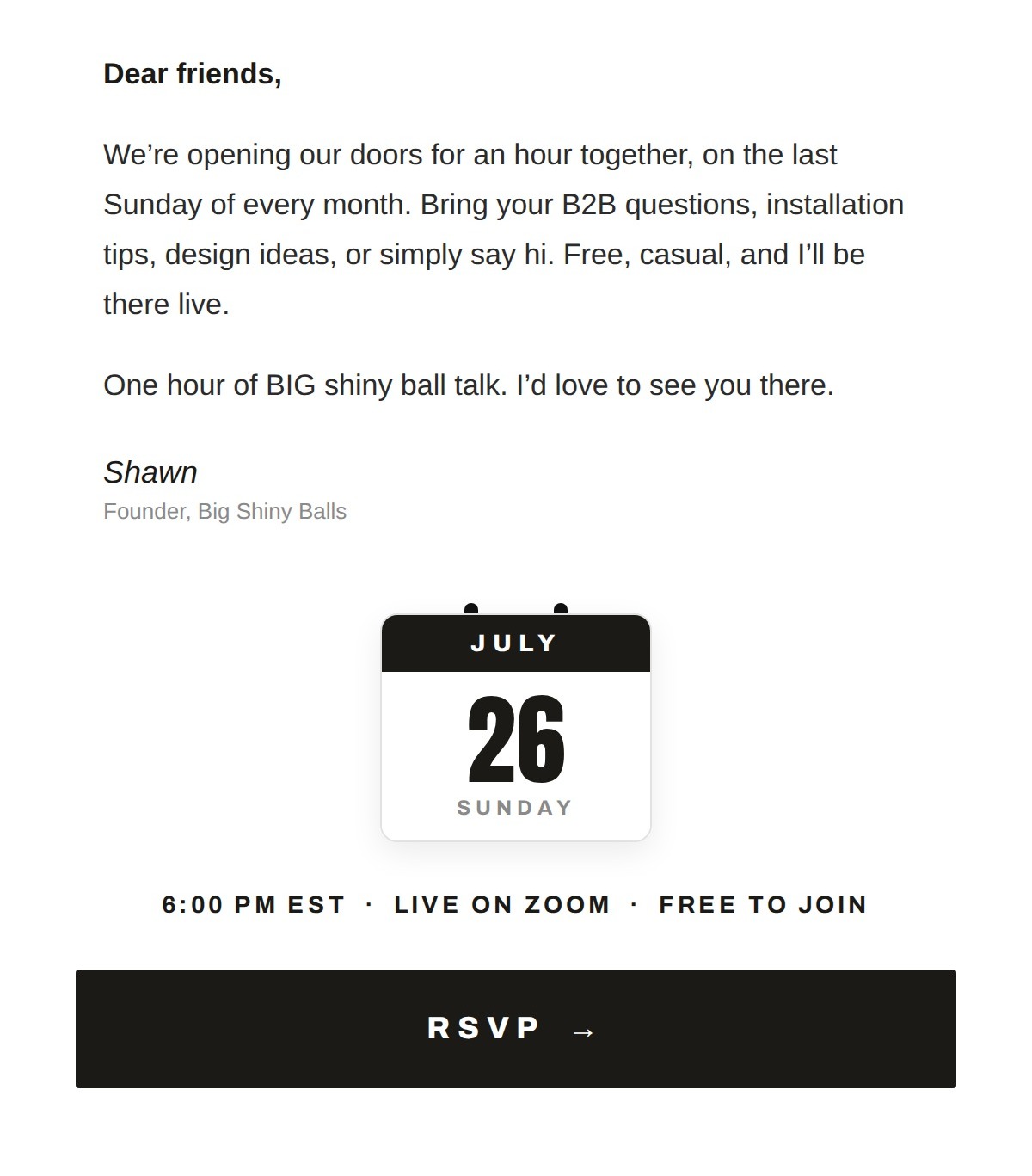 sign up form