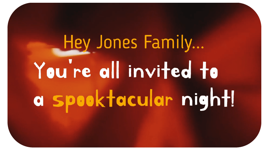 Halloween Party Invite template graphic