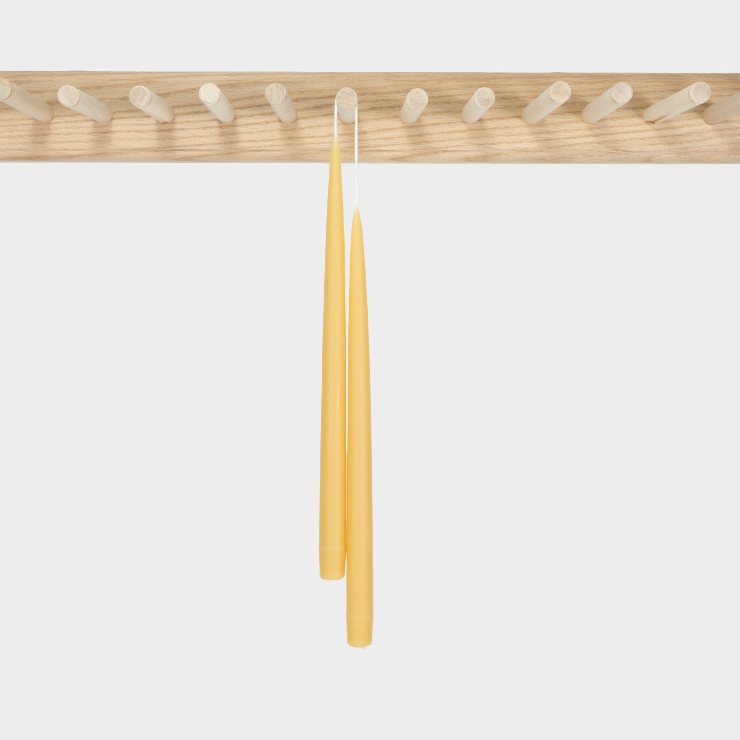 Image of Hand Dipped Beeswax Taper Candles