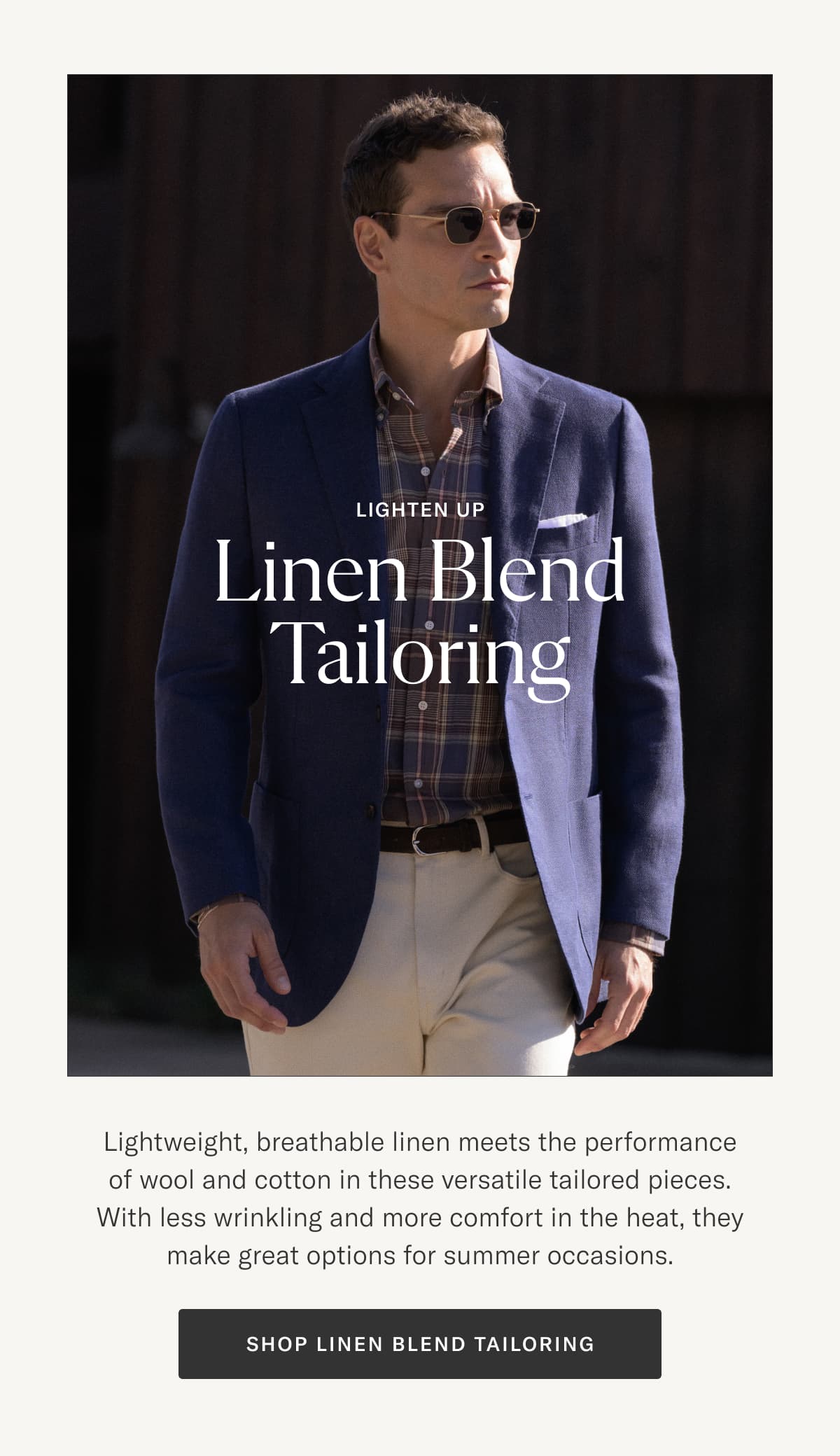Lighten Up: Linen Blend Tailoring